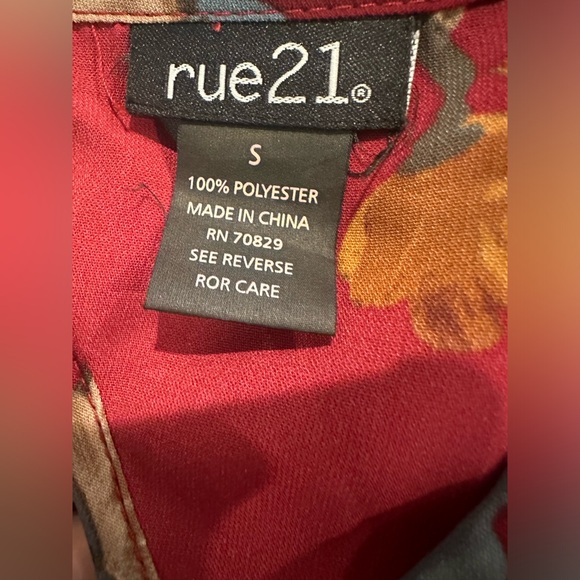 Burgundy dress tunic - Picture 4 of 4